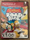 Simpsons Road Rage PlayStation 2 Video Game PS2 Family Fun CIB TESTED COMPLETE