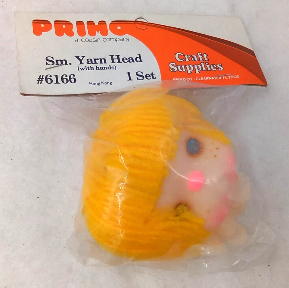 Primo Muñeca Cabeza Manos 6166 Hilo Dorado Pecas Pelo Rosa Nariz Sin Abrir Juego de 11 Foto 3 de 4