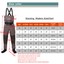 Affordable Breathable Stockingfoot Chest Waders For Fly Fishing - Olive Green, Unisex
