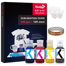 Bundle Kit Koala Sublimation Paper 8.5x11 120g + 600ML Koala Sublimation Ink
