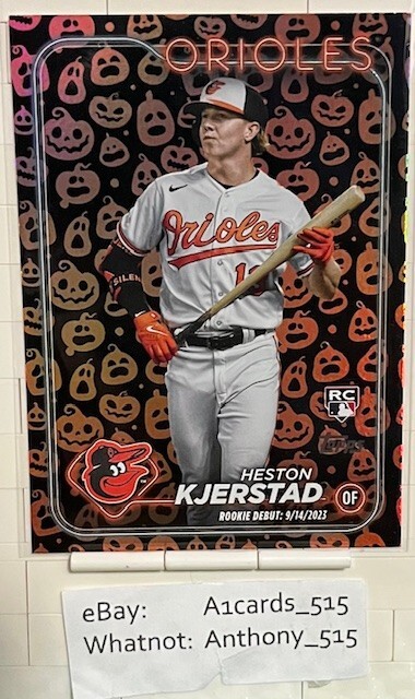 Heston Kjerstad - 2024 Topps Update Rookie Debut #US86 - Jack O'Lantern Parallel