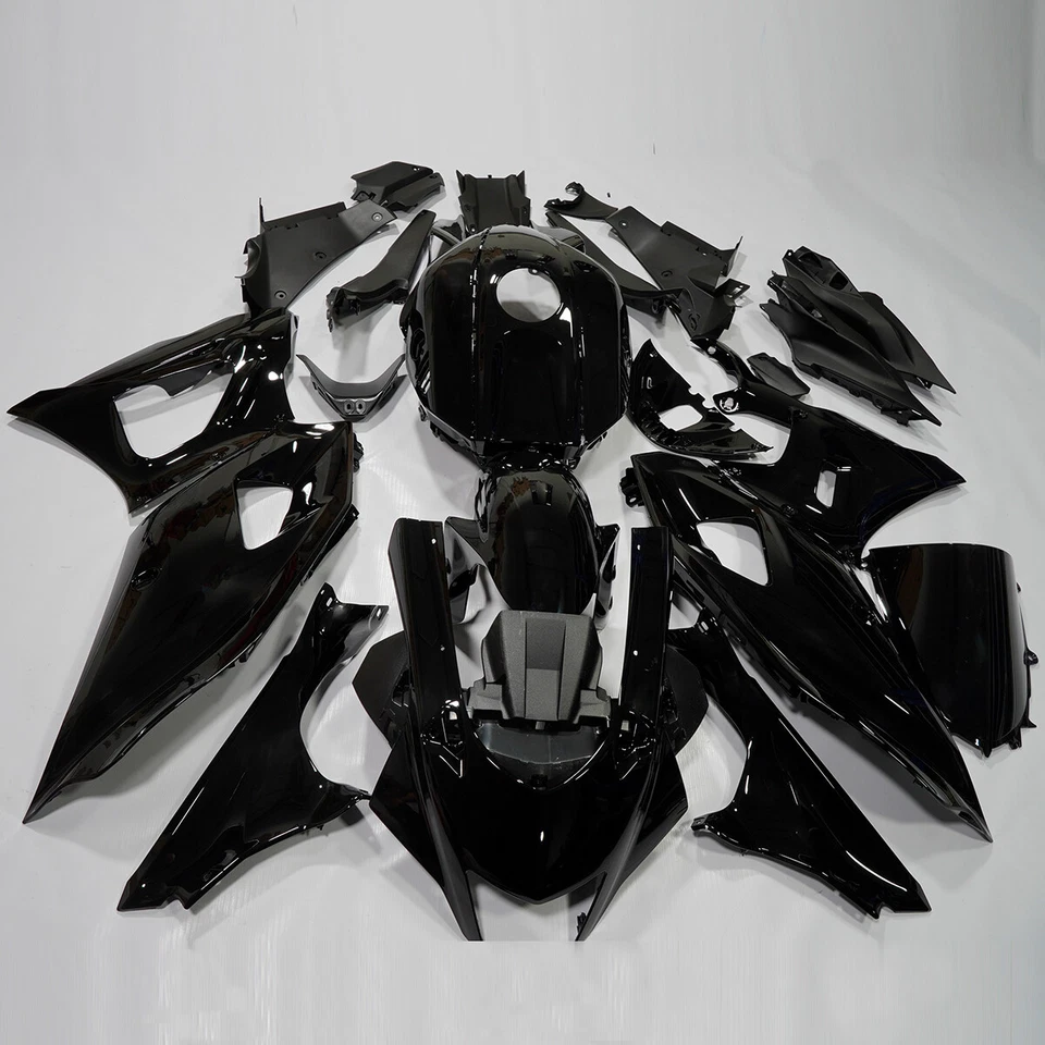 For Yamaha YZF R7 2022-2025 Glossy Black Fairings Kit ABS Injection Bodywork Foto 2 de 4