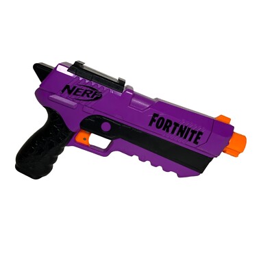 Hasbro Nerf Fortnite DP-E Dart Blaster Gun Purple Pistol Toy Dart