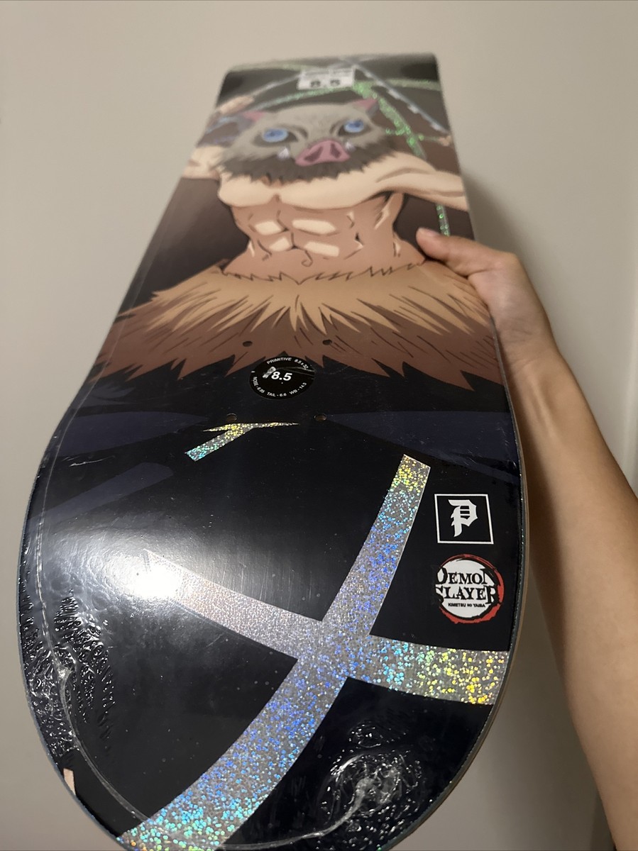 Primitive x Demon Slayer Inosuke Hashibria Skateboard Deck 8.5