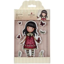 TIME TO FLY-Santoro London Gorjuss Cling Mount Rubber Stamp-Stamping Craft