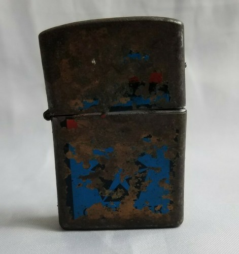 Chrysler Vehicle Vintage Korea Black Rustic Fire Starter Flip Top Lighter 