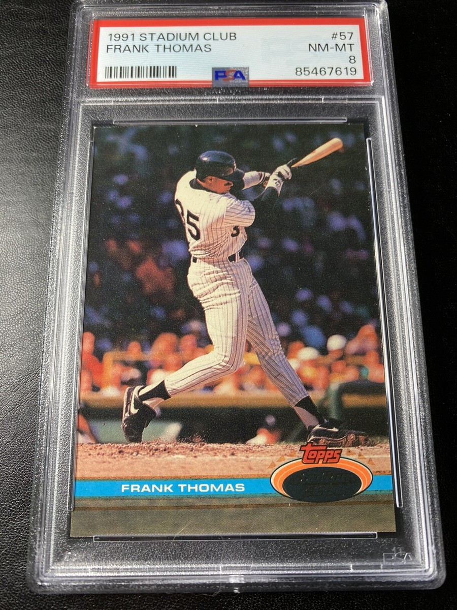 Missing Foil ERROR Mislabeled 1991 Topps Stadium Club Frank Thomas