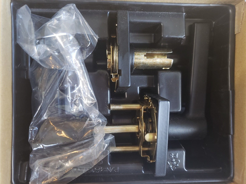 Kwikset SL1000DAL SQT 514 RCAL RCS Safelock Daylon Passage Door Lever Set, Fast - Imagen 3 de 5