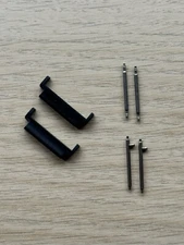 Watch strap adapter For Casio F105 F 105 F105w black stainless steel metal