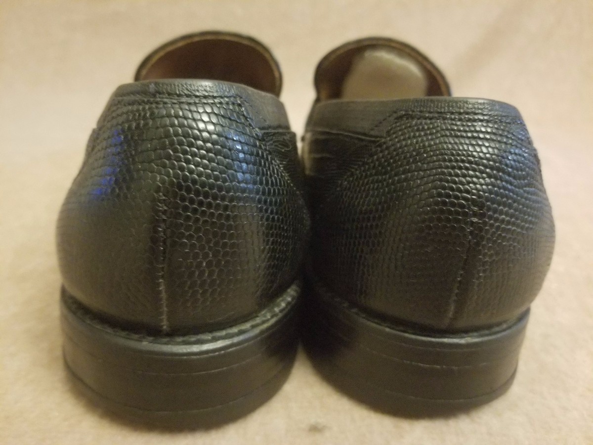 Allen Edmonds Clayton Tassel Loafers | Black Lizard Skin ALLEN EDMONDS Lizard Leather Clayton Tassel | Mercari main image 4