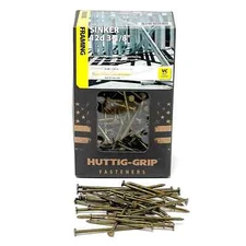 Huttig Grip 12d Framing Sinker Nail 3-1/8 in HGN12CSKR5 Vinyl Coat 5lb 380 Nails