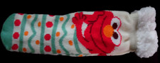 Elmo Sesame Street Sherpa Lined Socks Non-Slip Bottom 16" Adult OSFM   MF