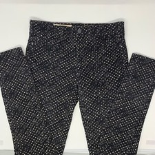 Anthropologie Pilcro  the Letterpress Velvet Print Skinny Serif Womens Jeans 25