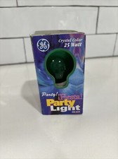 GE Lighting 25Watt Green Party Light A19 Bulb Type