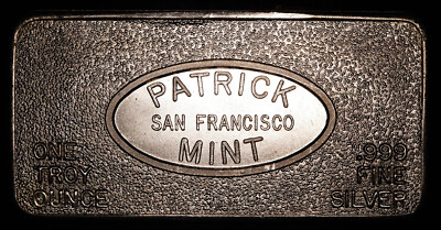 1973 San Francisco Cable Car Patrick Mint 1oz 999 FINE Silver art