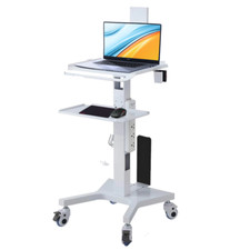 Medical Trolley Oral Scanner Holder,Dental Mobile Cart with Wheels,Double Layer