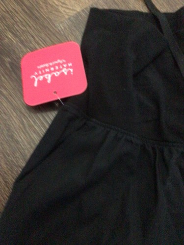 Maternity Twill Pull-On Shorts - Isabel Maternity Black Women's Size XXL - Picture 3 of 5