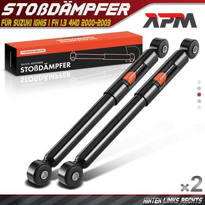 2x Stossdämpfer Gasdruck Hinterachse für Suzuki Ignis I FH 1.3 4WD BJ 2000-2003