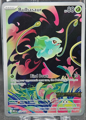 Bulbasaur Stamped Sealed Promo Box Topper Pokemon Mega Evolutions 133/132