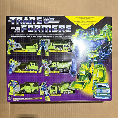 Transformers Vintage G1 Devastator Constructicons 2018 Walmart Exclusive NEW