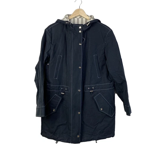 Autentico Burberry LONDON Cappotto uomo blu scuro