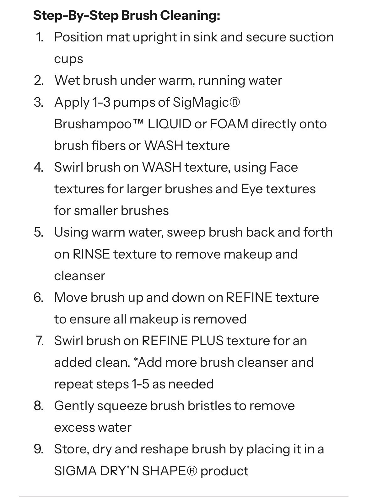 SIGMA Spa Express Brush Cleaning Mat Pink. Brush Cleaner NEW IN PLASTIC