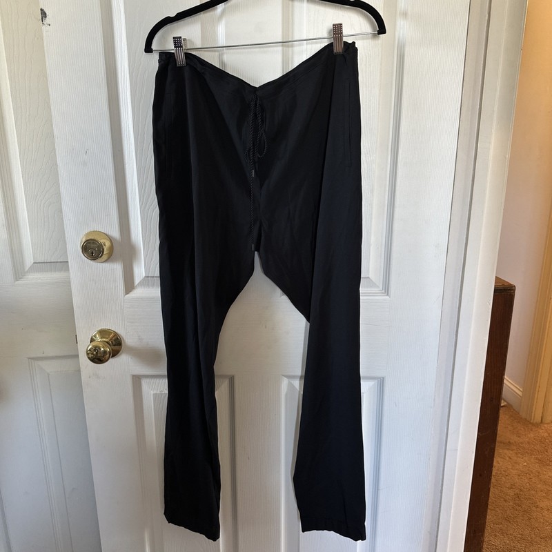Hellessy Black Silk Crepe Jogger Pants Medium Drawstring Waist