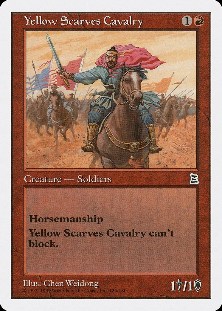 Yellow Scarves Cavalry Portal Three Kingdoms NM Red Common MAGIC CARD ABUGames