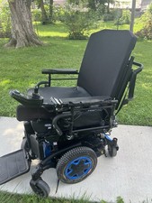 Invacare Power Wheelchair Electric Blue W/ Tilt Recline And Leg rest
