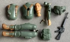 1982 vintage GIJOE Grunt action figure PARTS LOT used RARE Hasbro 3.75" backpack