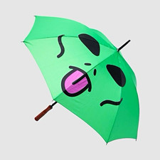 RIPNDIP Lord Alien Green Manual Polyester Fashion Umbrella One Size RND6128