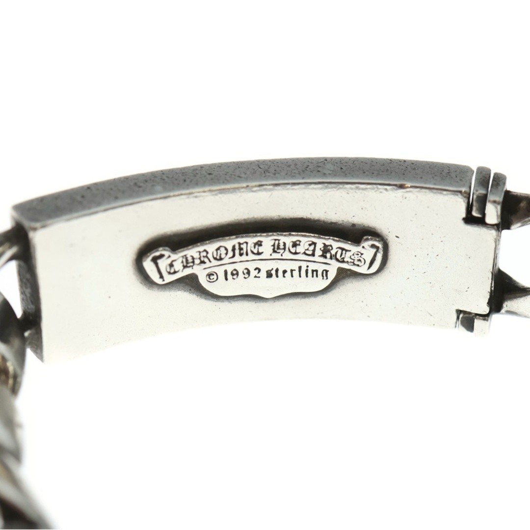 CHROME HEARTS ID Floral Cross Classic Link Bracelet 13LINK Silver BCA164 Used fc thumbnail 5
