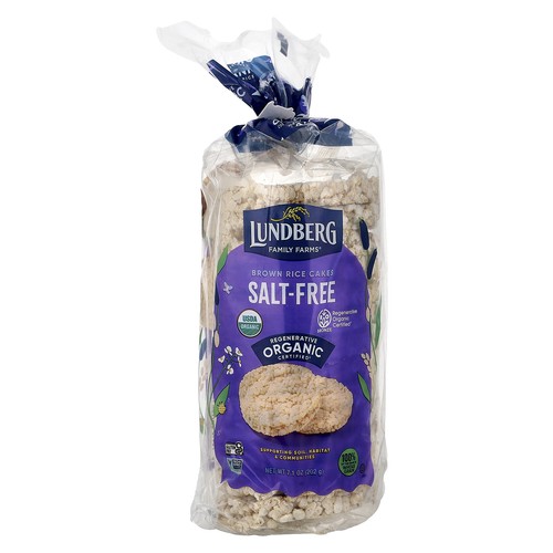 Organic Brown Rice Cakes, Salt-Free, 7.1 oz (202 g)