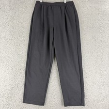 Uniqlo U AIRism Sweatpants Womens Large Black Pull On Straight Elastic Waist