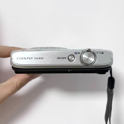 Nikon COOLPIX S6300 Digital Camera 16.0MP 10x Optical Zoom Silver
