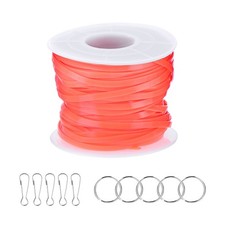 Lanyard String Kit, Lacing Cord with Accessories, Orange
