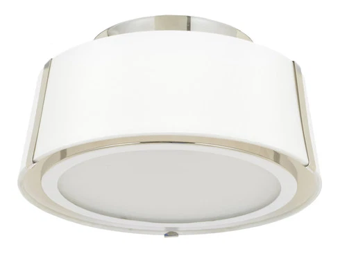 Crystorama Fulton 2-Light 12" Ceiling Light in Polished Nickel - Picture 2 of 5