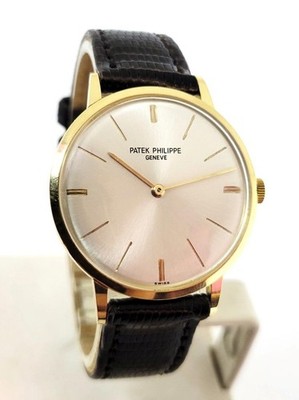 Vintage 18k PATEK PHILIPPE Mens Calatrava Winding Watch Ref 3468* EXLNT SERVICED