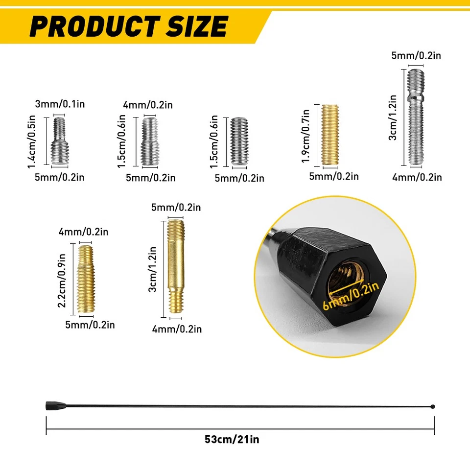 Universal 21" Black inch Car Auto Antenna Mast FM/AM Power Stereo Radio Aerial - Image 2 of 4