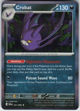 Crobat 051/086 Rare Chaos Rising Pokemon Holo Near Mint