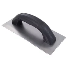 9 In. X 1/8 In. X 1/16 In. Flat Top V-Notched Economy Flooring Trowel