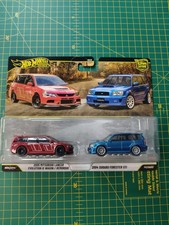 Hot Wheels Premium 2005 MITSUBISHI LANCER EVO IX WAGON & 2004 SUBARU FORESTER