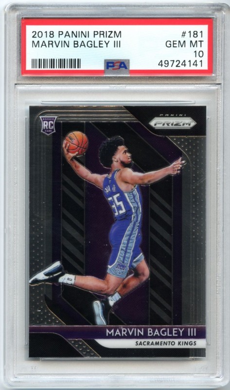 2018-19 Panini Prizm MARVIN BAGLEY III Rookie Card PSA 10 Gem Mint!