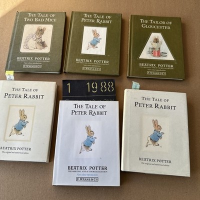 Bundle of 6 Beatrix Potter Peter Rabbit Children s Vintage Books (B/R) 