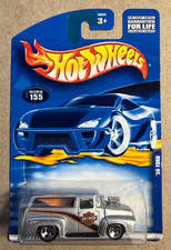 2001 Hot Wheels '56 Ford Harley-Davidson Panel Truck Tilt Hood Silver