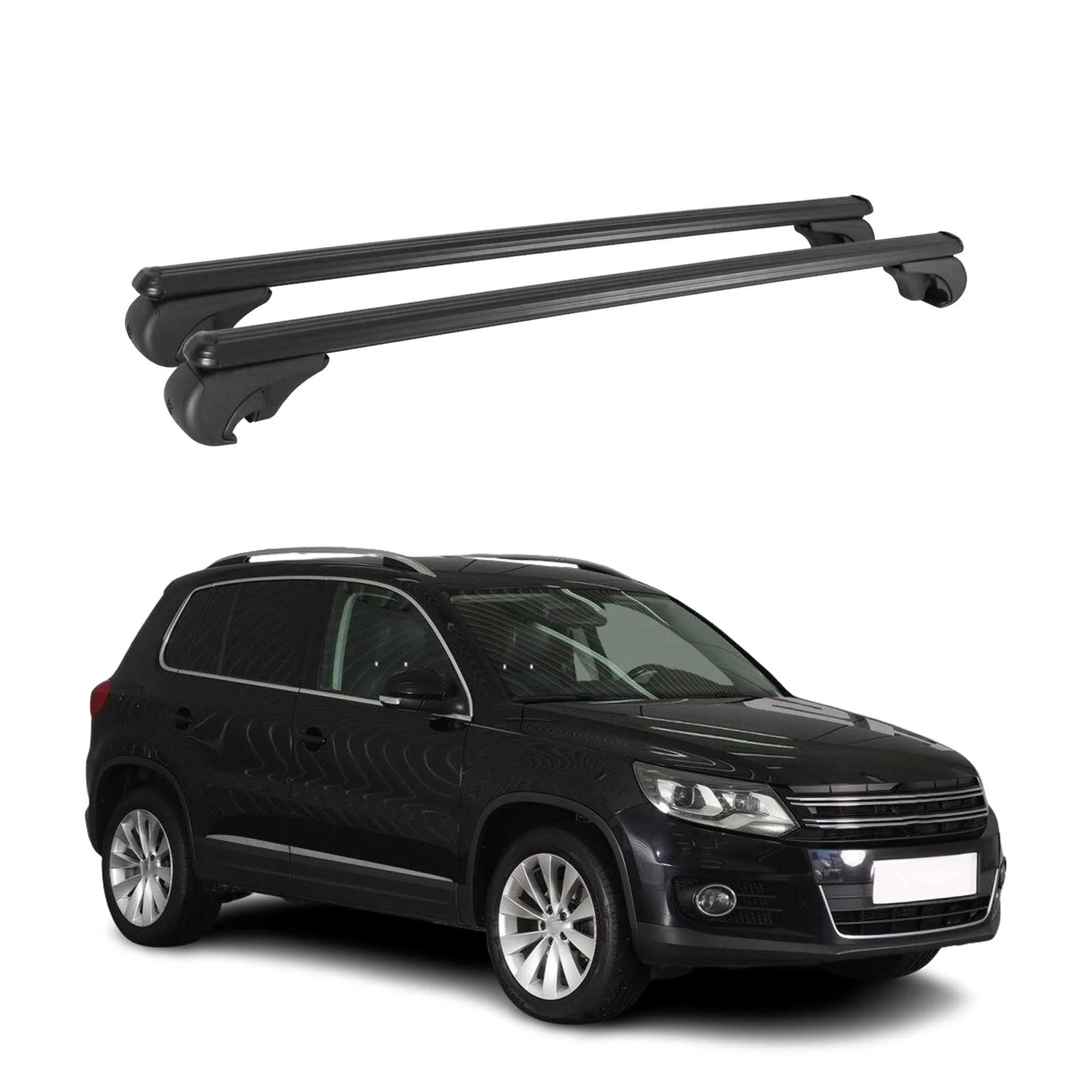 Barres de toit pour Tiguan 2007-2016 pour installer un coffre de voyage