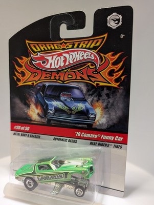 Hot Wheels Drag Strip Demons Gangreen Chevy '70 Camaro Funny Car