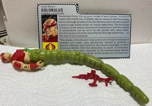 GI Joe Golobulus 1987 V1 Complete File Card & Accessories