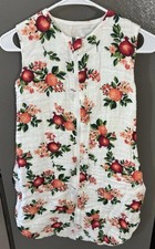 Little Unicorn Cotton Muslin Sleep Sack Bag S 0-6 Months Watercolor Roses Floral