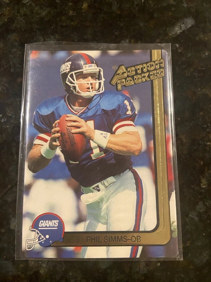 action packed 18kt Phil Simms  1991  - Image 2 of 2